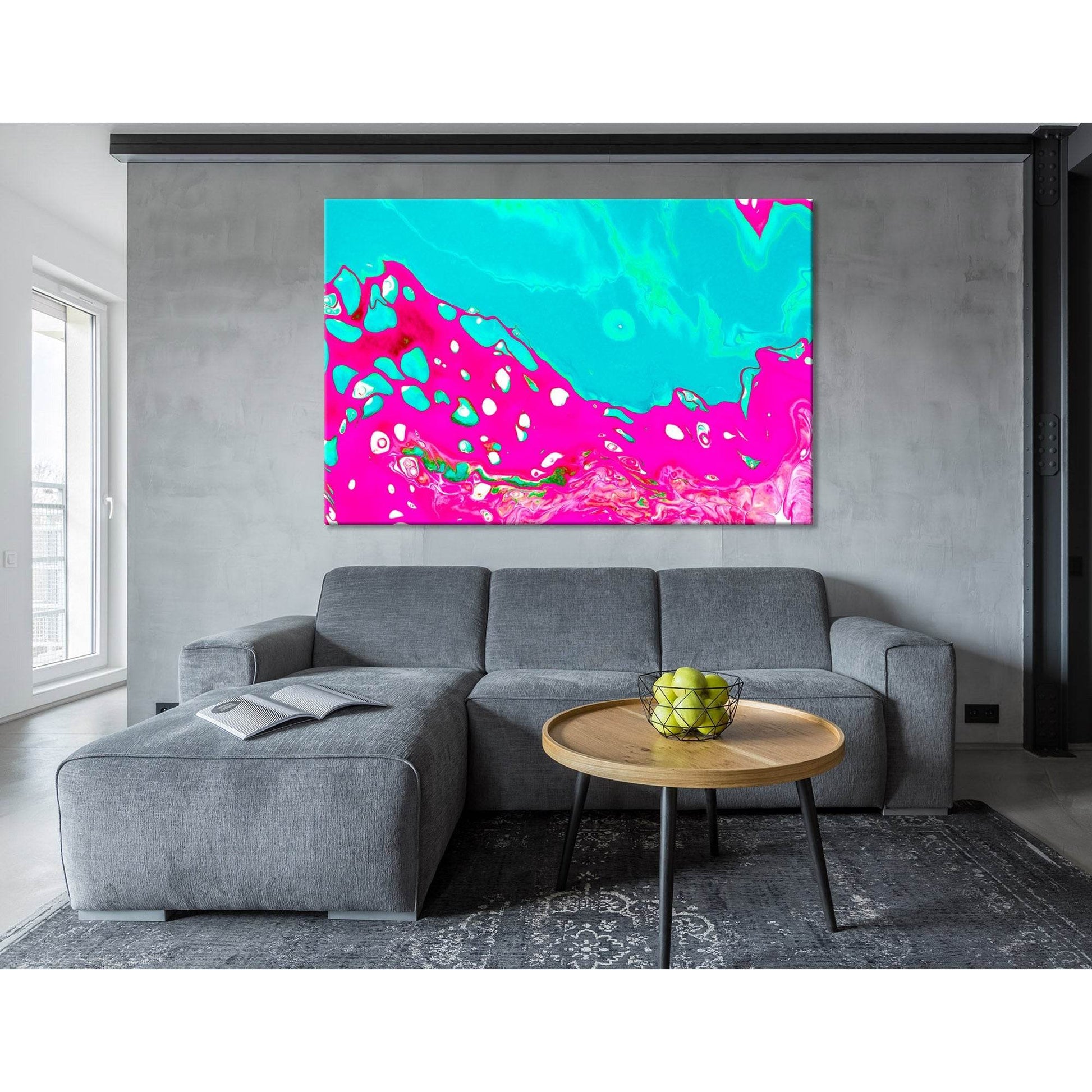 Neon Crimson And Blue Abstract №04417 Ready to Hang Canvas PrintCanvas art arrives ready to hang, with hanging accessories included and no additional framing required. Every canvas print is hand-crafted, made on-demand at our workshop and expertly stretch