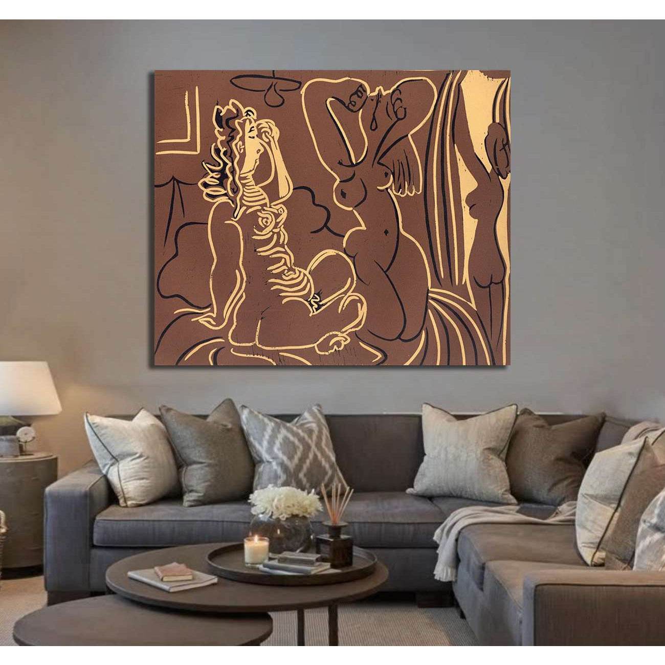Pablo Picasso, Three women - Canvas printCanvas art arrives ready to hang, with hanging accessories included and no additional framing required. Every canvas print is hand-crafted, made on-demand at our workshop and expertly stretched around 100% North Am