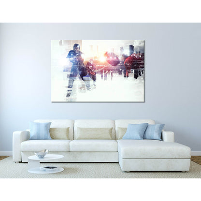 Hockey Players On Ice №04440 Ready to Hang Canvas PrintCanvas art arrives ready to hang, with hanging accessories included and no additional framing required. Every canvas print is hand-crafted, made on-demand at our workshop and expertly stretched around