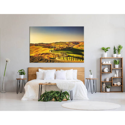 Rural Sunset On Countryside In Tuscany, Italy №04235 Ready to Hang Canvas PrintCanvas art arrives ready to hang, with hanging accessories included and no additional framing required. Every canvas print is hand-crafted, made on-demand at our workshop and e