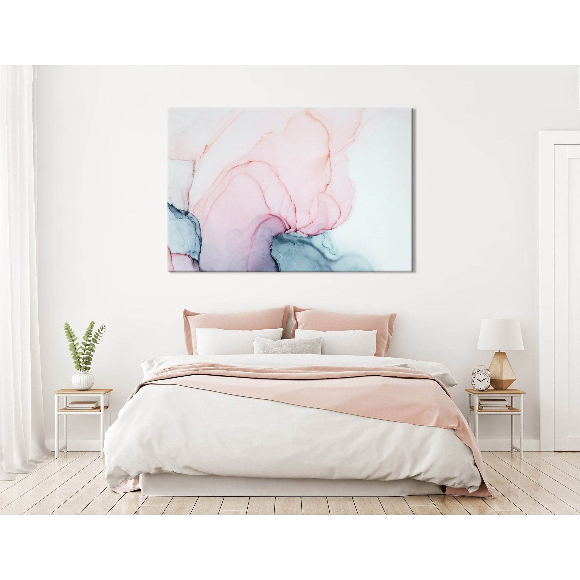 Pink And Green Abstract №04352 Ready to Hang Canvas PrintCanvas art arrives ready to hang, with hanging accessories included and no additional framing required. Every canvas print is hand-crafted, made on-demand at our workshop and expertly stretched arou