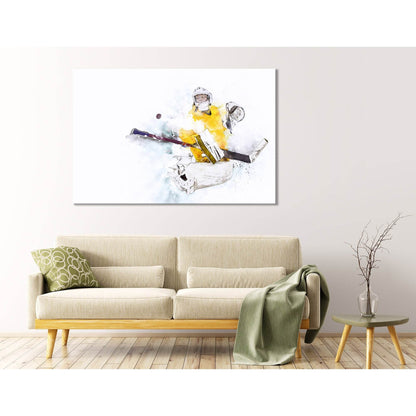 Ice Hockey Goalkeeper In Action №04425 Ready to Hang Canvas PrintCanvas art arrives ready to hang, with hanging accessories included and no additional framing required. Every canvas print is hand-crafted, made on-demand at our workshop and expertly stretc