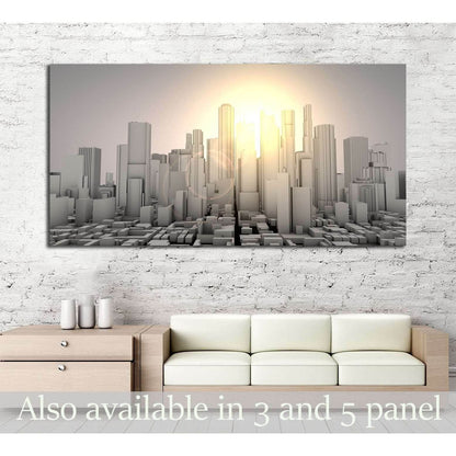 3D gray worldcity №2214 Ready to Hang Canvas PrintCanvas art arrives ready to hang, with hanging accessories included and no additional framing required. Every canvas print is hand-crafted, made on-demand at our workshop and expertly stretched around 100%