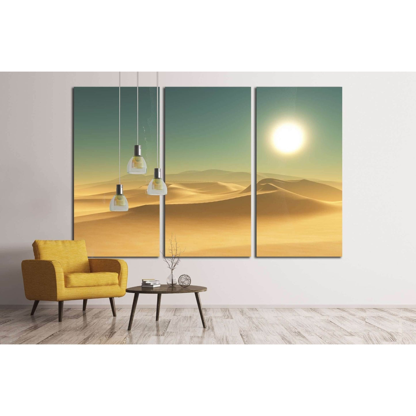 3D render of a desert scene №3127 Ready to Hang Canvas Print - Zellart Canvas Prints ALL_Products, s-3127