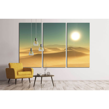 3D render of a desert scene №3127 Ready to Hang Canvas Print - Zellart Canvas Prints ALL_Products, s-3127