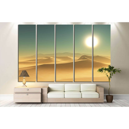 3D render of a desert scene №3127 Ready to Hang Canvas Print - Zellart Canvas Prints ALL_Products, s-3127