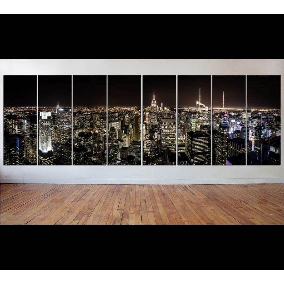 8 panel New York Ready to Hang Canvas Print XXLarge №38 Ready to Hang Canvas Print - Zellart Canvas Prints 0_NY_ART, ALL_Products, s-38
