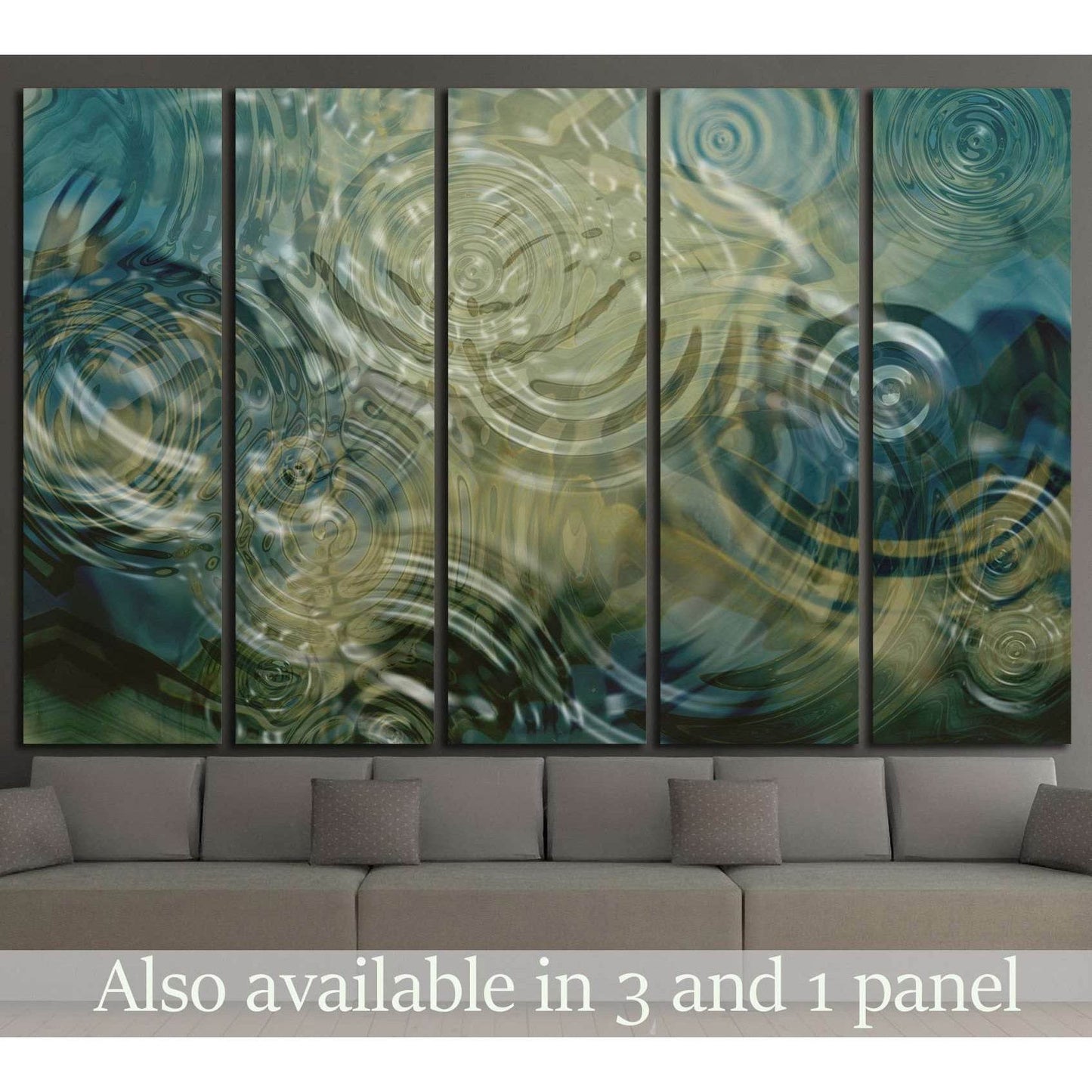 A beautiful close up of ripples on a pond №1397 Ready to Hang Canvas PrintCanvas art arrives ready to hang, with hanging accessories included and no additional framing required. Every canvas print is hand-crafted, made on-demand at our workshop and expert