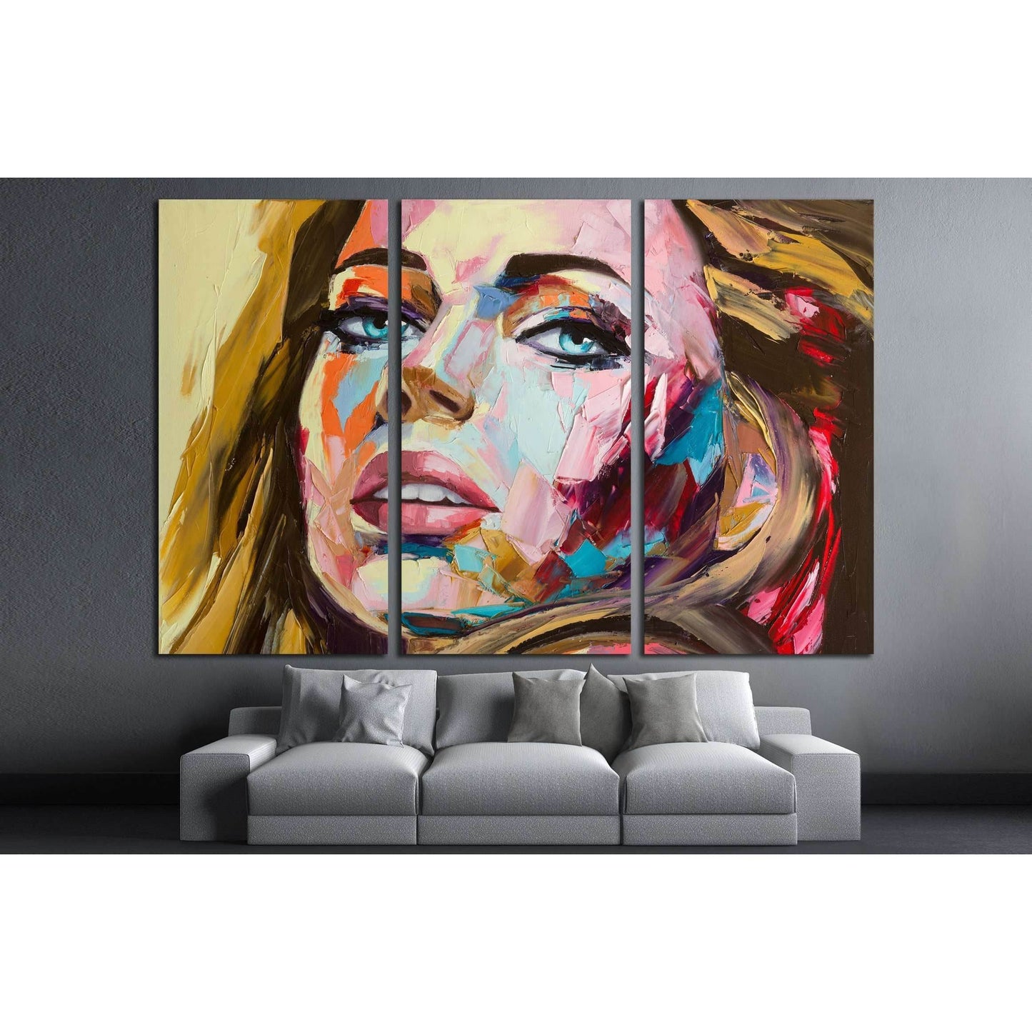 A fantasy woman portrait, original oil painting on canvas №2765 Ready to Hang Canvas PrintCanvas art arrives ready to hang, with hanging accessories included and no additional framing required. Every canvas print is hand-crafted, made on-demand at our wor