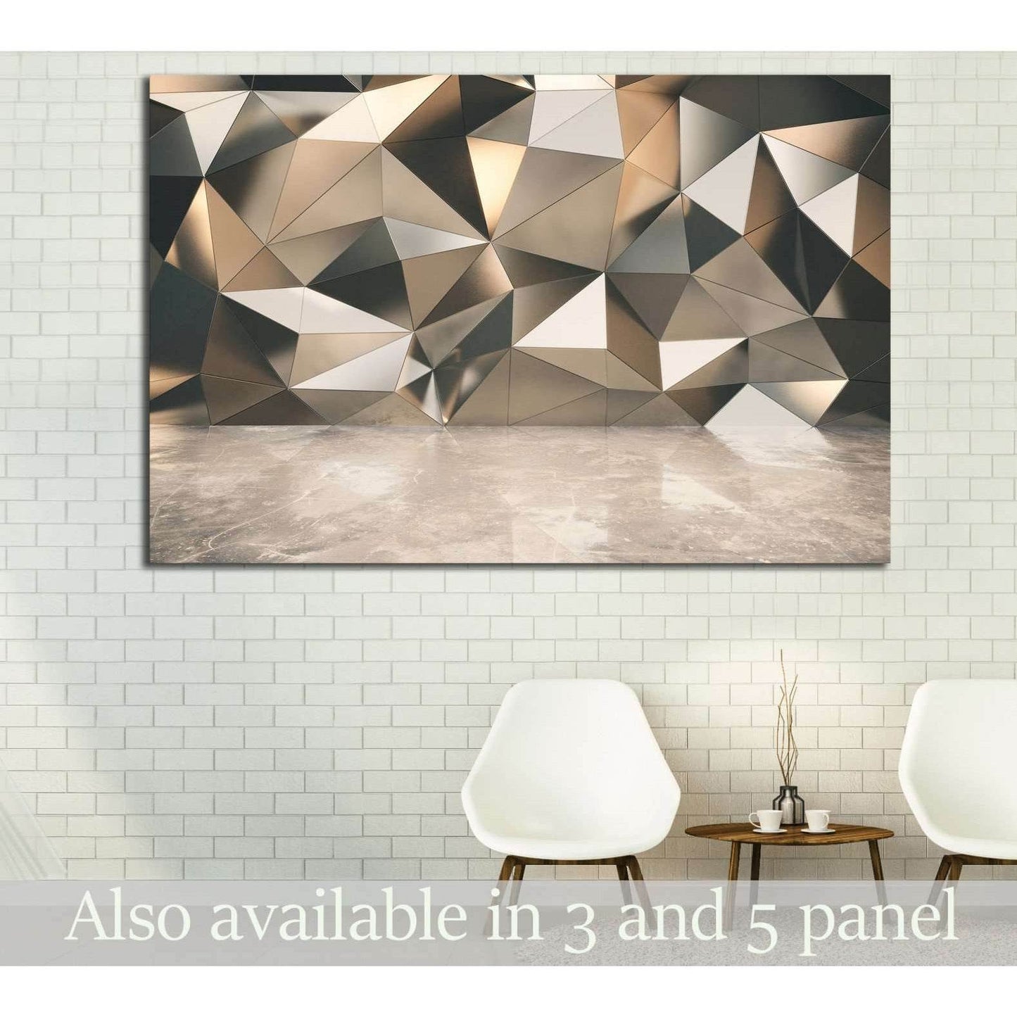 Abstact exterior with concrete floor №1602 Ready to Hang Canvas Print - Zellart Canvas Prints ALL_Products, s-1602