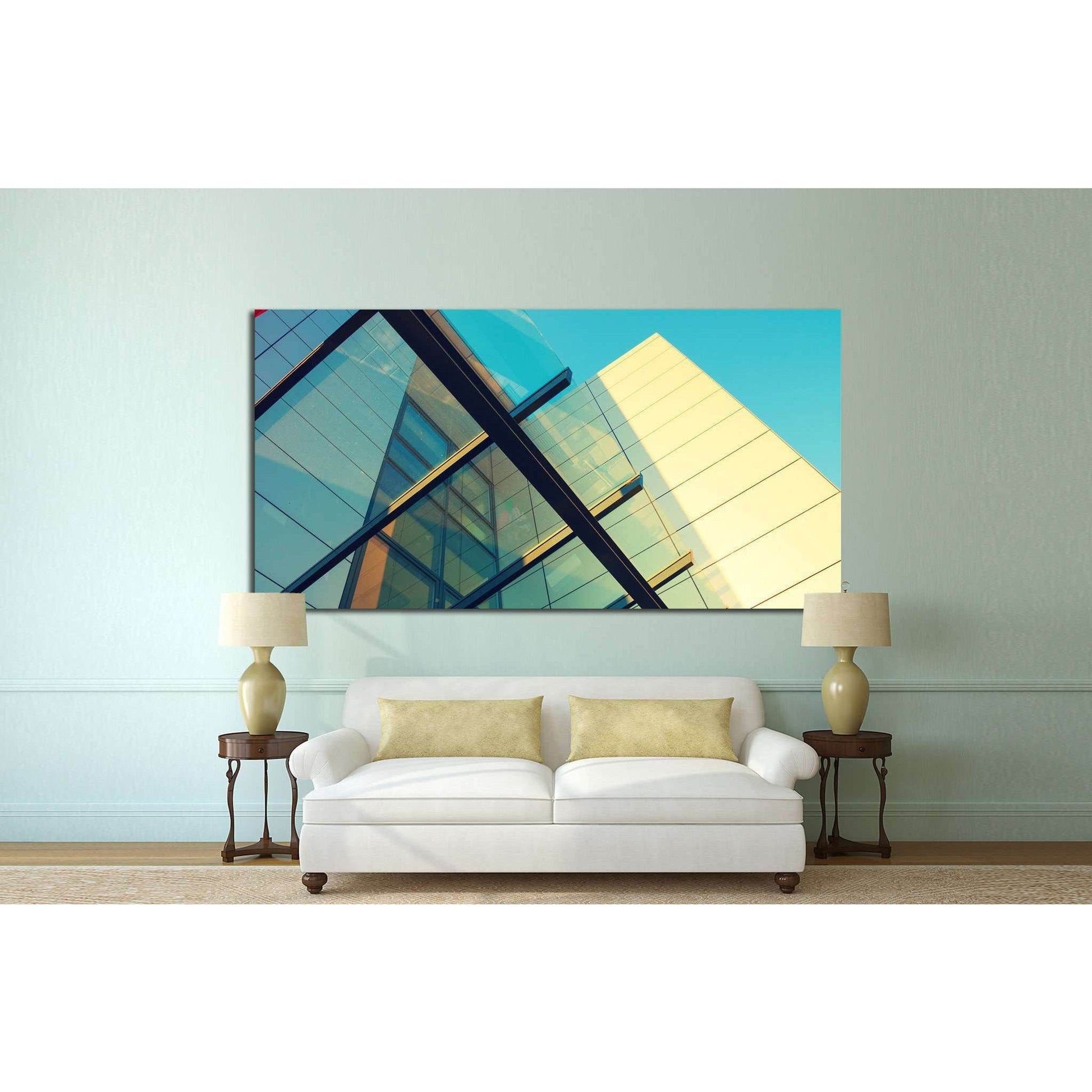 Abstract architecture №1058 Ready to Hang Canvas Print - Zellart Canvas Prints ALL_Products, s-1058