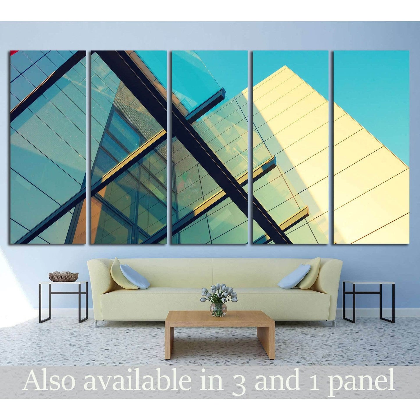 Abstract architecture №1058 Ready to Hang Canvas Print - Zellart Canvas Prints ALL_Products, s-1058