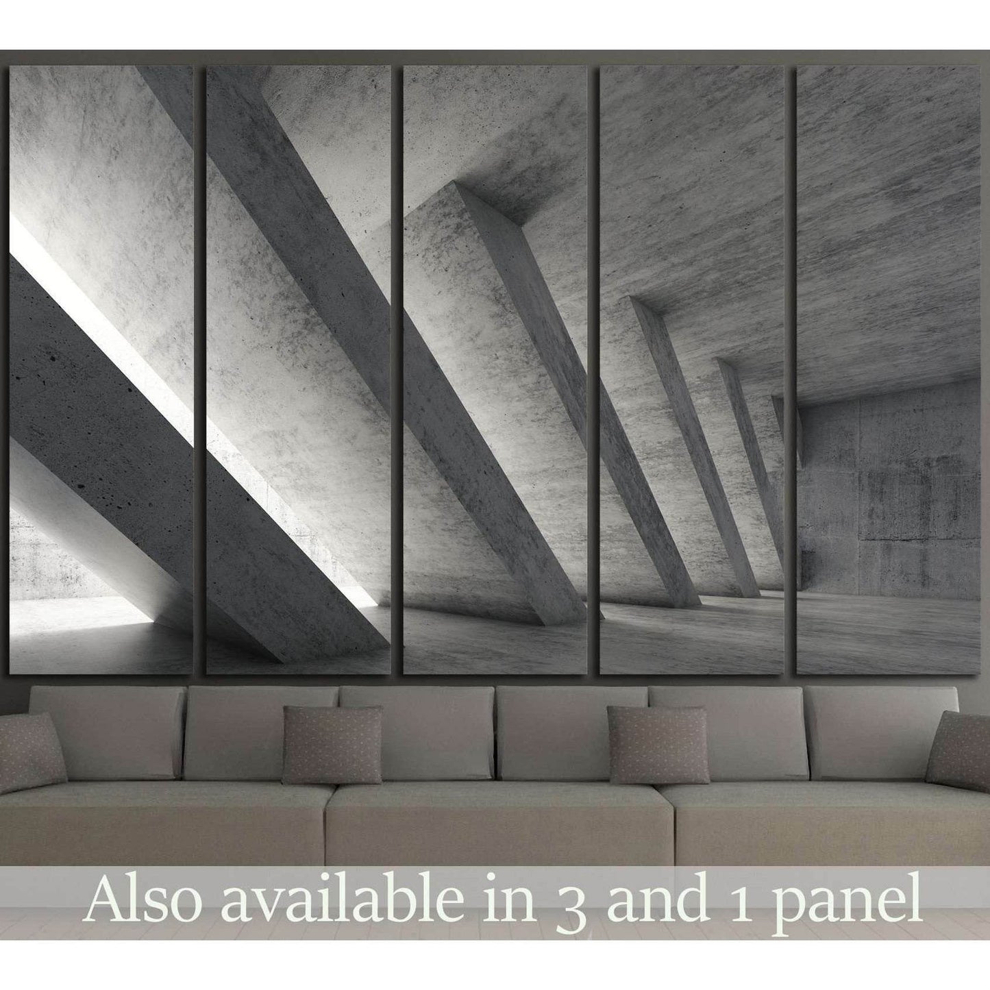Abstract architecture №1083 Ready to Hang Canvas Print - Zellart Canvas Prints ALL_Products, s-1083