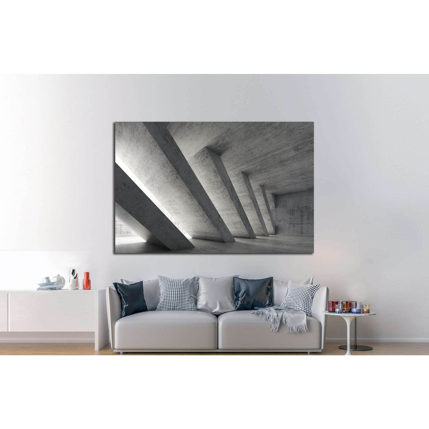 Abstract architecture №1083 Ready to Hang Canvas Print - Zellart Canvas Prints ALL_Products, s-1083