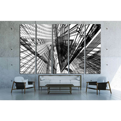 Abstract architecture №1585 Ready to Hang Canvas Print - Zellart Canvas Prints ALL_Products, s-1585