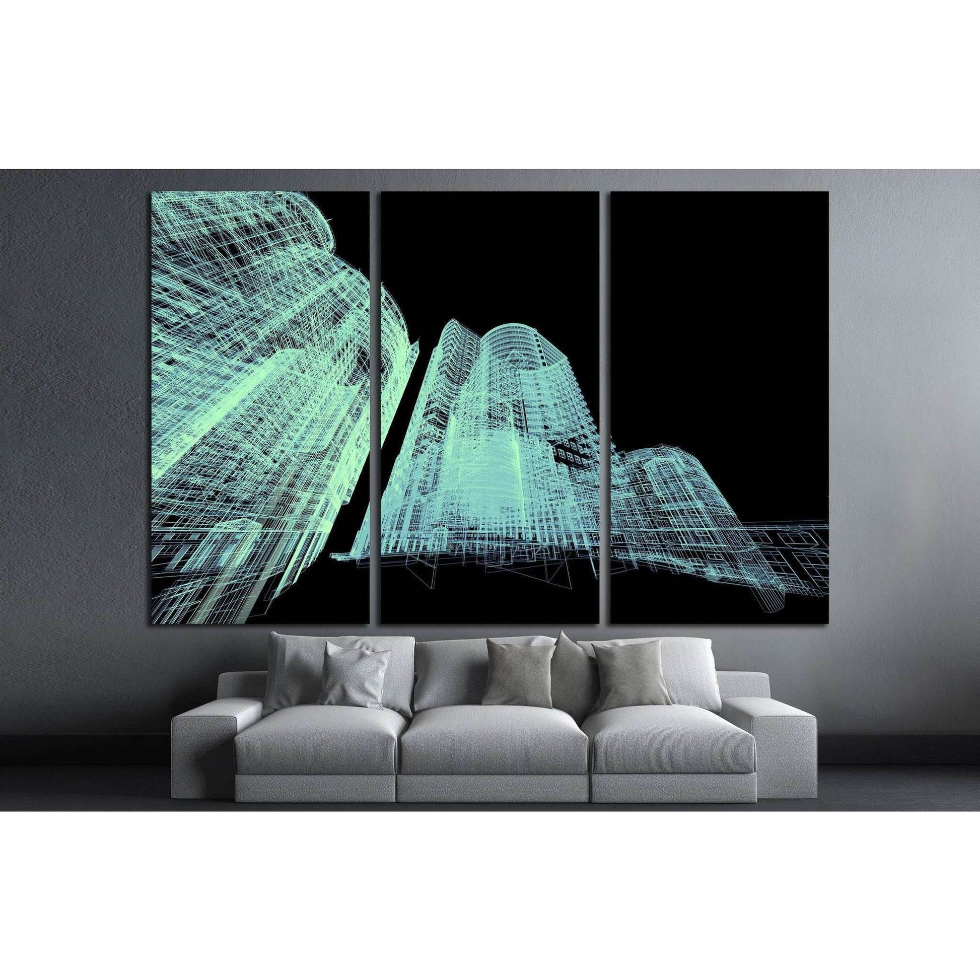 Abstract architecture 3D illustration №1579 Ready to Hang Canvas PrintCanvas art arrives ready to hang, with hanging accessories included and no additional framing required. Every canvas print is hand-crafted, made on-demand at our workshop and expertly s