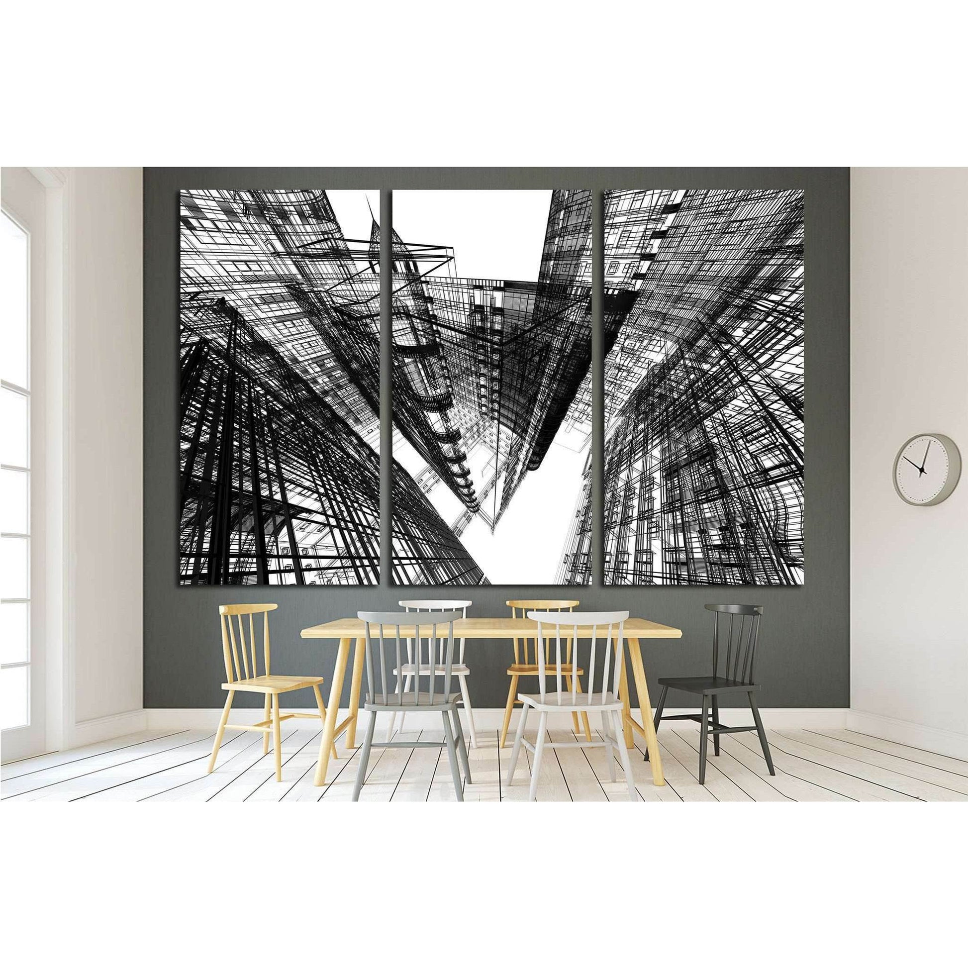 Abstract architecture №1582 Ready to Hang Canvas PrintCanvas art arrives ready to hang, with hanging accessories included and no additional framing required. Every canvas print is hand-crafted, made on-demand at our workshop and expertly stretched around