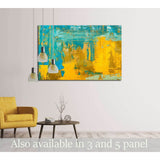 Abstract art background. Oil painting on canvas №3227 Ready to Hang Canvas Print