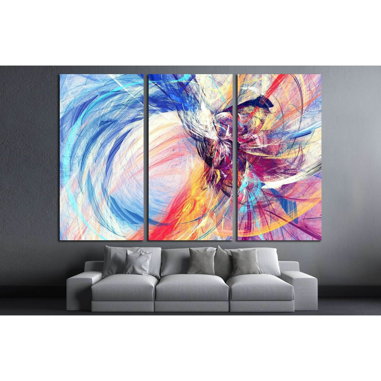 Abstract beautiful multicolor bright artistic background №2887 Ready to Hang Canvas PrintCanvas art arrives ready to hang, with hanging accessories included and no additional framing required. Every canvas print is hand-crafted, made on-demand at our work