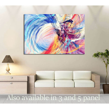 Abstract beautiful multicolor bright artistic background №2887 Ready to Hang Canvas Print - Zellart Canvas Prints ALL_Products, s-2887