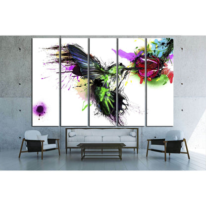 Abstract bird №3310 Ready to Hang Canvas Print - Zellart Canvas Prints ALL_Products, s-3310