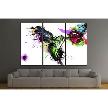 Abstract bird №3310 Ready to Hang Canvas Print - Zellart Canvas Prints ALL_Products, s-3310