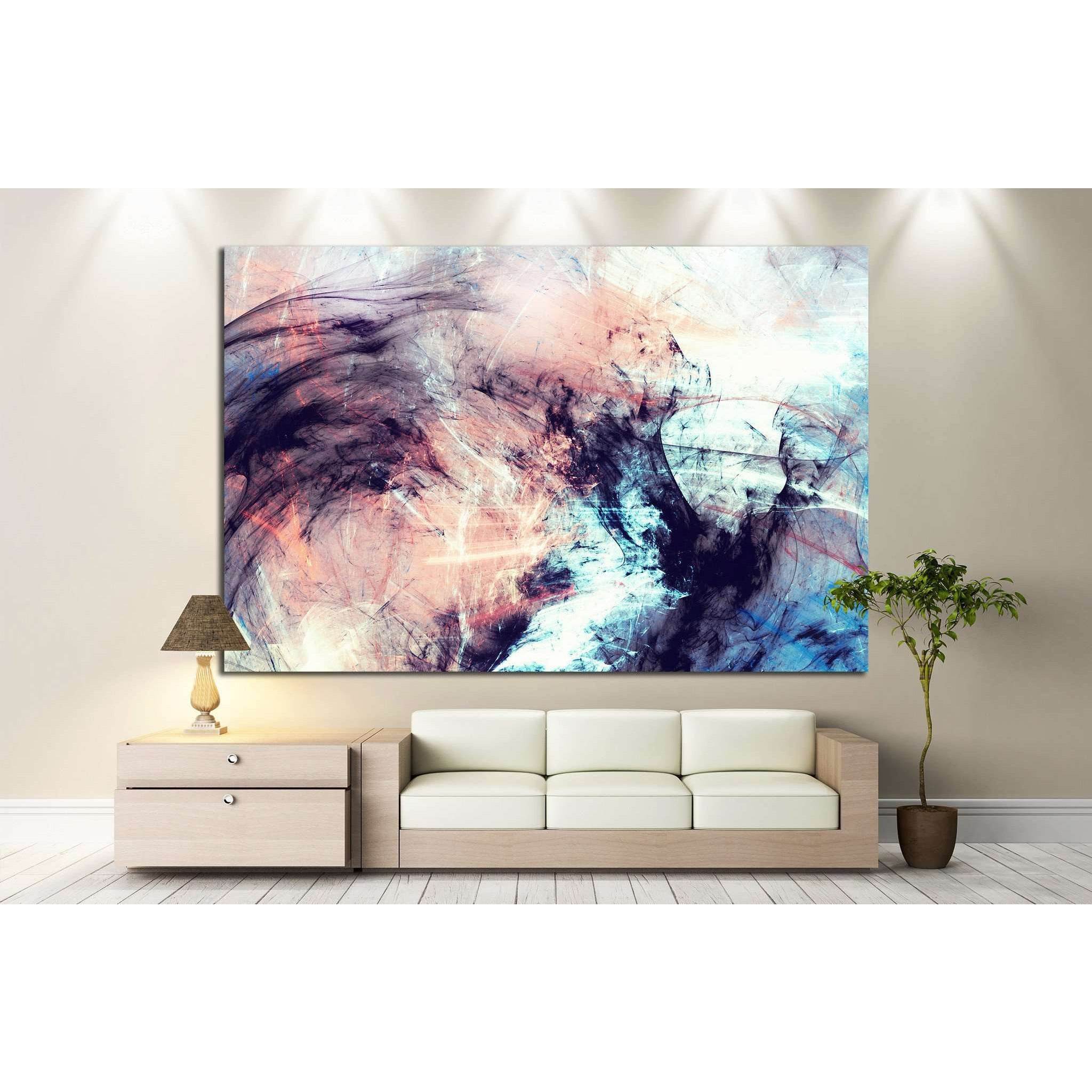 Abstract color dynamic №1048 - canvas print wall art by Zellart