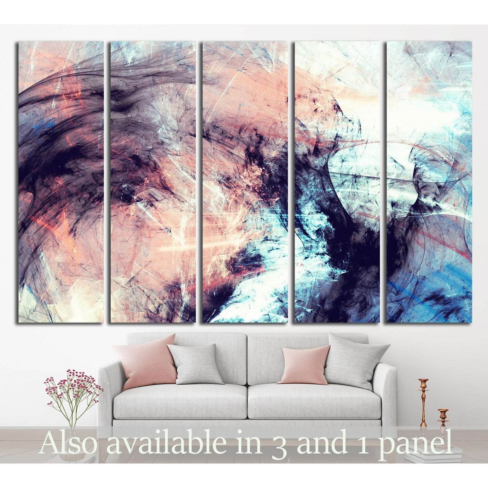 Abstract color dynamic №1048 Ready to Hang Canvas Print