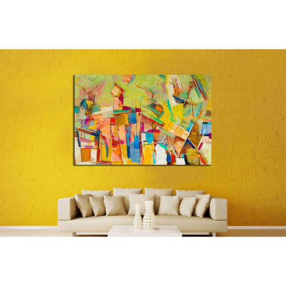Abstract colorful oil painting on canvas №2533 Ready to Hang Canvas PrintCanvas art arrives ready to hang, with hanging accessories included and no additional framing required. Every canvas print is hand-crafted, made on-demand at our workshop and expertl