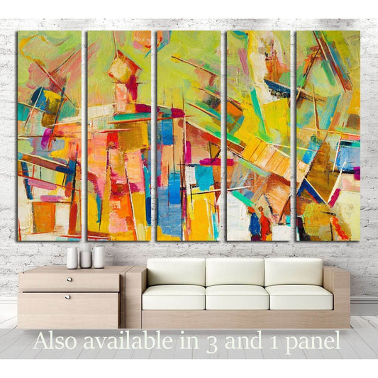 Abstract colorful oil painting on canvas №2533 Ready to Hang Canvas PrintCanvas art arrives ready to hang, with hanging accessories included and no additional framing required. Every canvas print is hand-crafted, made on-demand at our workshop and expertl