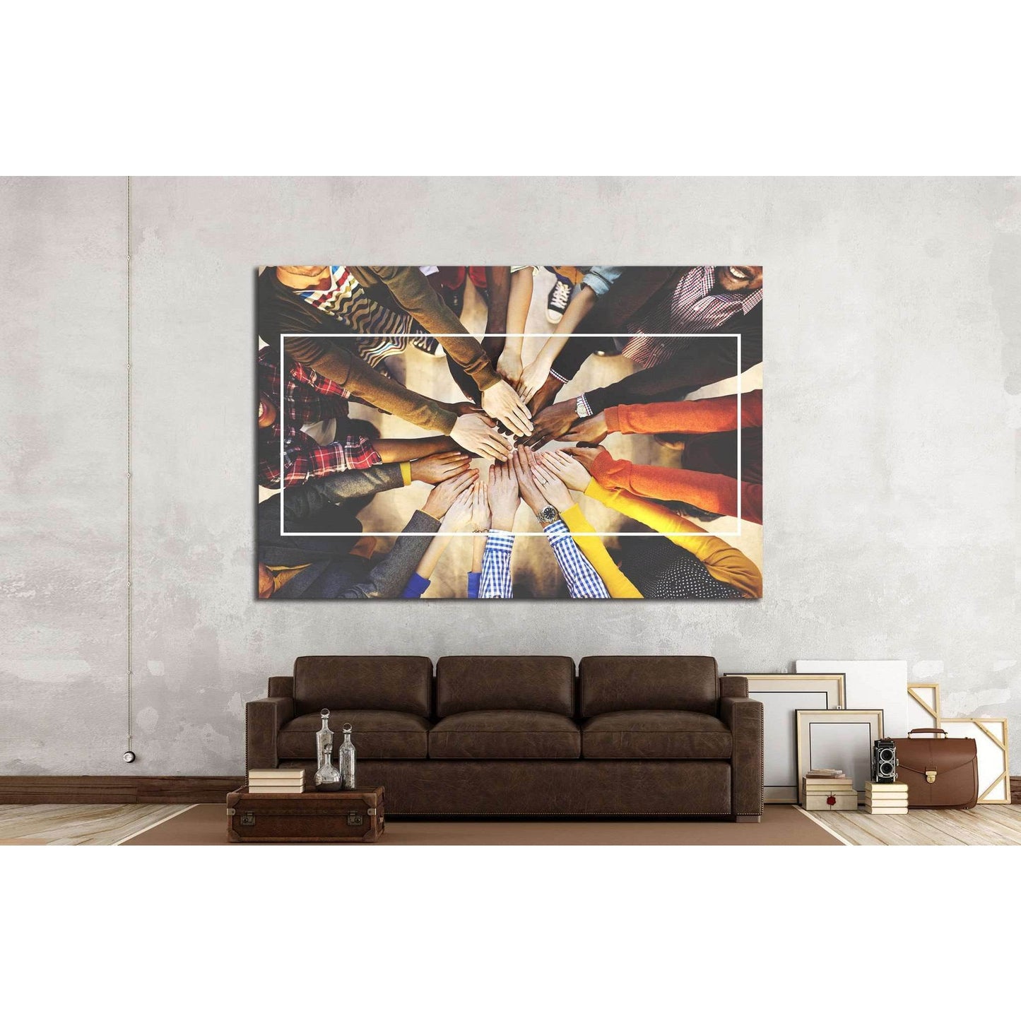 Abstract Concept №1449 Ready to Hang Canvas PrintCanvas art arrives ready to hang, with hanging accessories included and no additional framing required. Every canvas print is hand-crafted, made on-demand at our workshop and expertly stretched around 100%