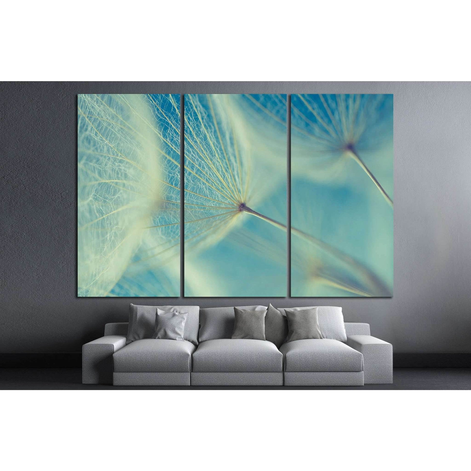 Abstract dandelion flower №1073 Ready to Hang Canvas Print - Zellart Canvas Prints ALL_Products, s-1073
