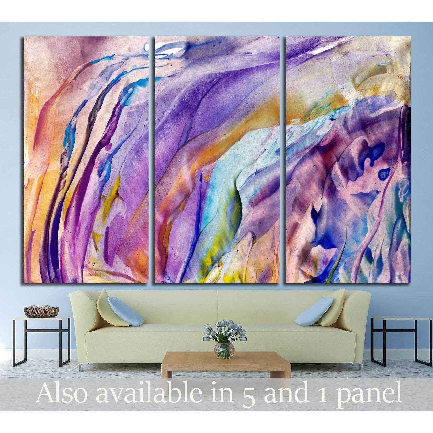 Abstract Flower №1338 Ready to Hang Canvas Print - Zellart Canvas Prints ALL_Products, s-1338