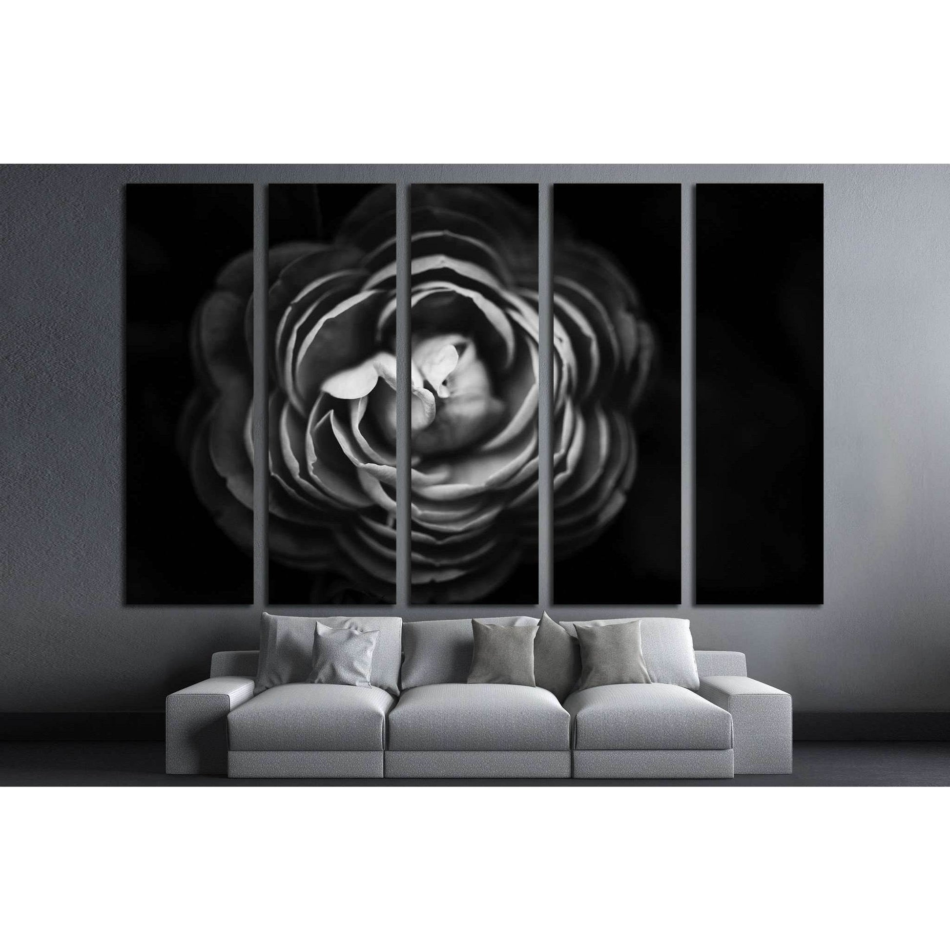 Abstract flowers black and white background №1589 Ready to Hang Canvas PrintCanvas art arrives ready to hang, with hanging accessories included and no additional framing required. Every canvas print is hand-crafted, made on-demand at our workshop and expe