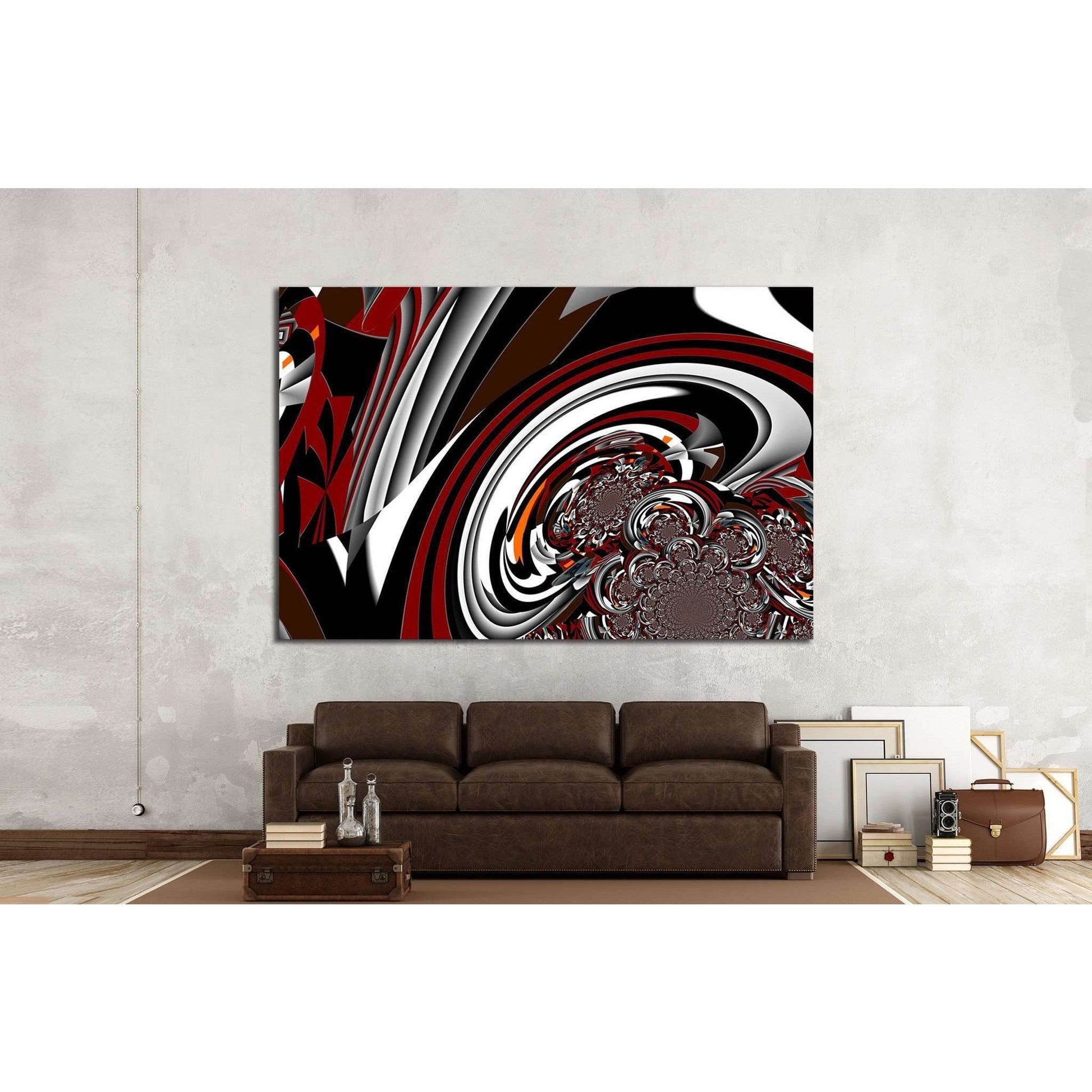 Abstract illustration background graphic design №1594 Ready to Hang Canvas Print - Zellart Canvas Prints ALL_Products, s-1594