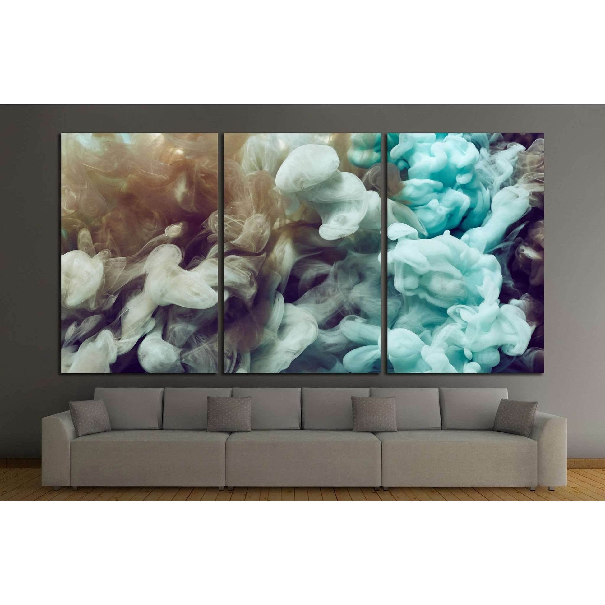 Abstract ink splash №1081 Ready to Hang Canvas Print - Zellart Canvas Prints ALL_Products, s-1081