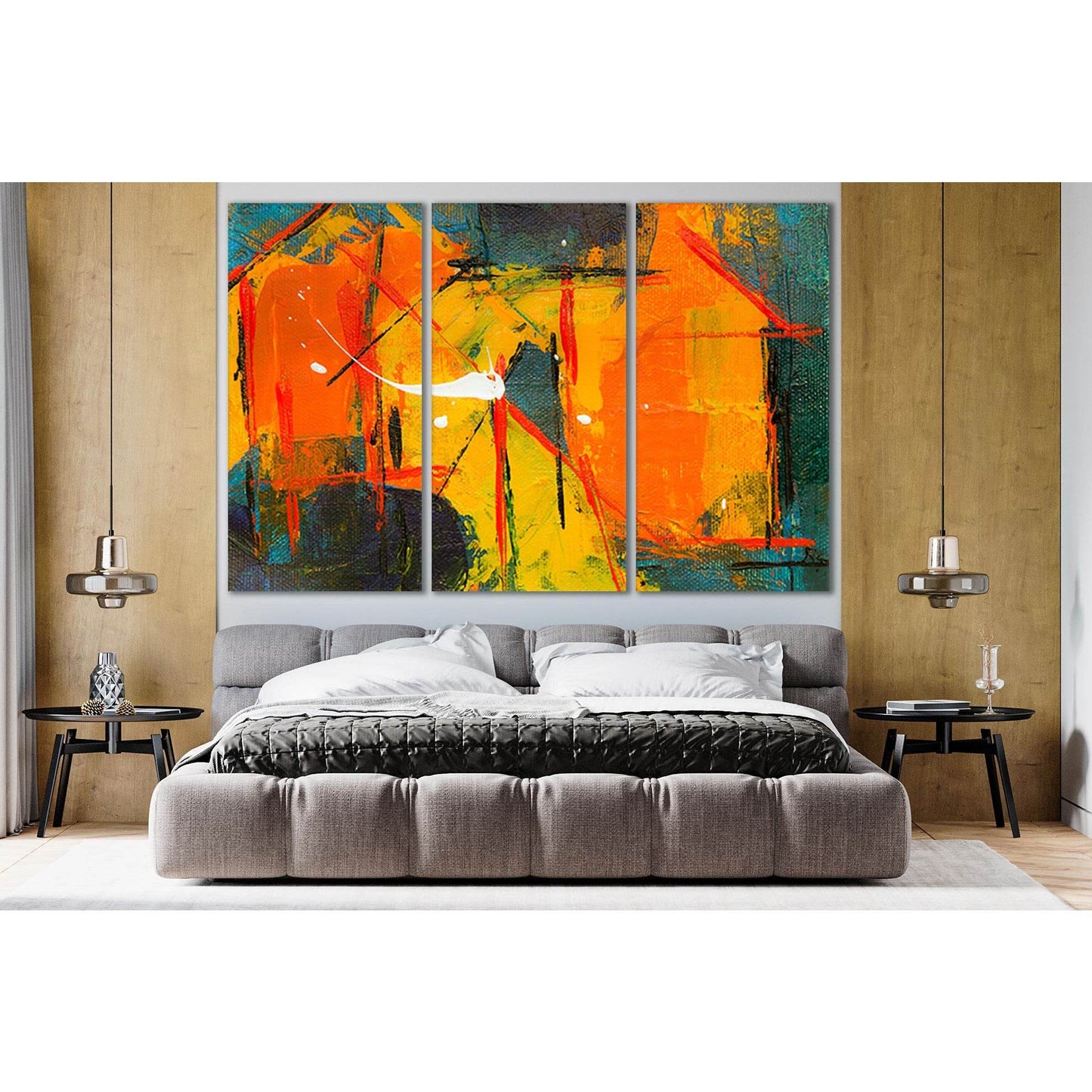 Abstract Oil Painting №SL582 Ready to Hang Canvas Print - Zellart Canvas Prints 0new, ALL_Products, Oil Painting Wall Art