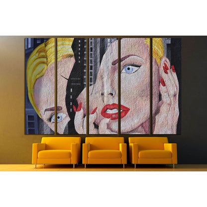 Abstract pop art №3308 Ready to Hang Canvas Print - Zellart Canvas Prints ALL_Products, s-3308