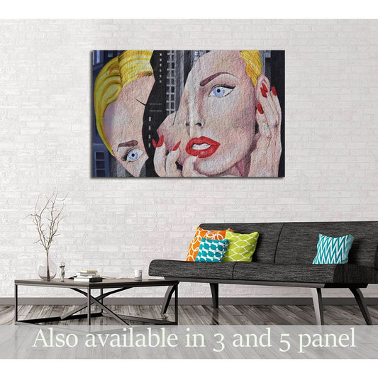 Abstract pop art №3308 Ready to Hang Canvas PrintCanvas art arrives ready to hang, with hanging accessories included and no additional framing required. Every canvas print is hand-crafted, made on-demand at our workshop and expertly stretched around 100%