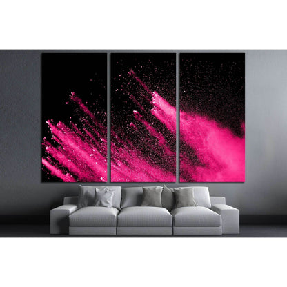 abstract powder splatted background,Freeze motion of color powder exploding №3022 Ready to Hang Canvas Print - Zellart Canvas Prints ALL_Products, s-3022