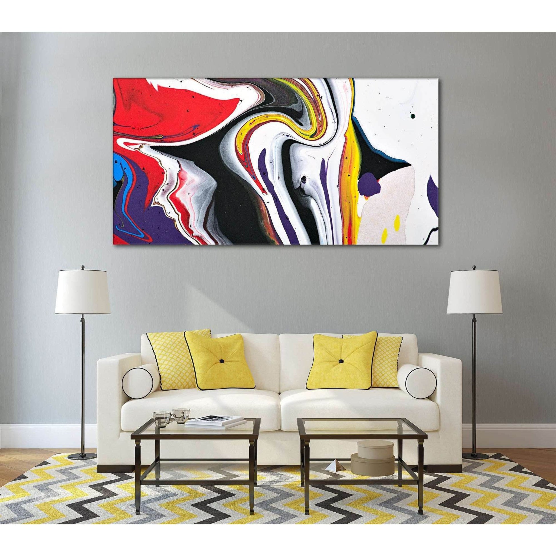 Abstract Wall Art №784 Ready to Hang Canvas PrintCanvas art arrives ready to hang, with hanging accessories included and no additional framing required. Every canvas print is hand-crafted, made on-demand at our workshop and expertly stretched around 100%