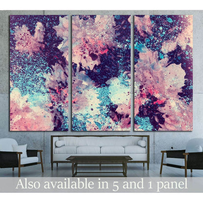 abstract watercolor flower background. hand made drawing. impressionism style. №2534 Ready to Hang Canvas Print - Zellart Canvas Prints ALL_Products, s-2534