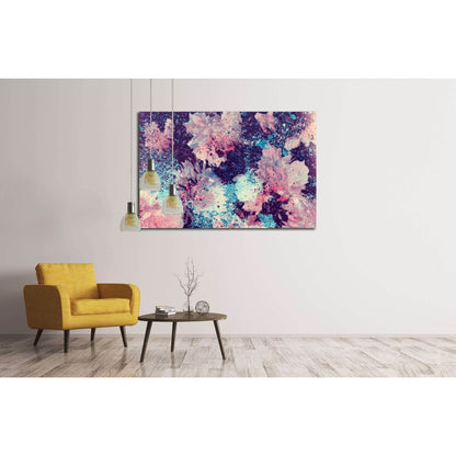 abstract watercolor flower background. hand made drawing. impressionism style. №2534 Ready to Hang Canvas Print - Zellart Canvas Prints ALL_Products, s-2534