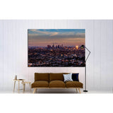 aerial view, downtown Los Angeles №1558 - canvas print wall art by Zellart