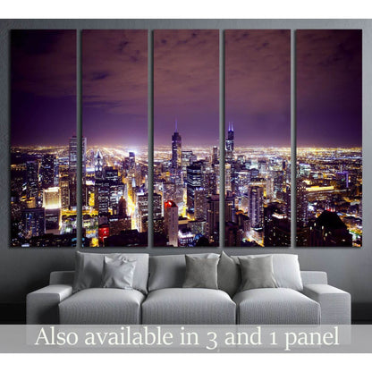 Aerial View of City Downtown №2145 Ready to Hang Canvas PrintCanvas art arrives ready to hang, with hanging accessories included and no additional framing required. Every canvas print is hand-crafted, made on-demand at our workshop and expertly stretched