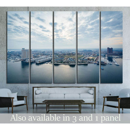 Aerial view of Federal Hill and the Inner Harbor of Baltimore, Maryland №2392 Ready to Hang Canvas PrintCanvas art arrives ready to hang, with hanging accessories included and no additional framing required. Every canvas print is hand-crafted, made on-dem