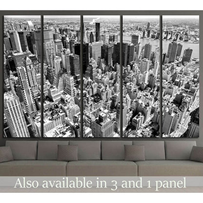 Aerial view of Manhattan, New York City. USA. №2621 Ready to Hang Canvas Print - Zellart Canvas Prints 0_NY_ART, ALL_Products, s-2621
