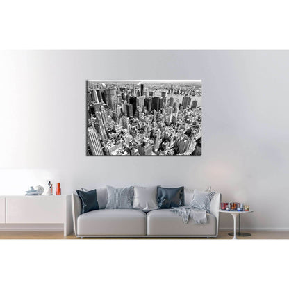Aerial view of Manhattan, New York City. USA. №2621 Ready to Hang Canvas Print - Zellart Canvas Prints 0_NY_ART, ALL_Products, s-2621