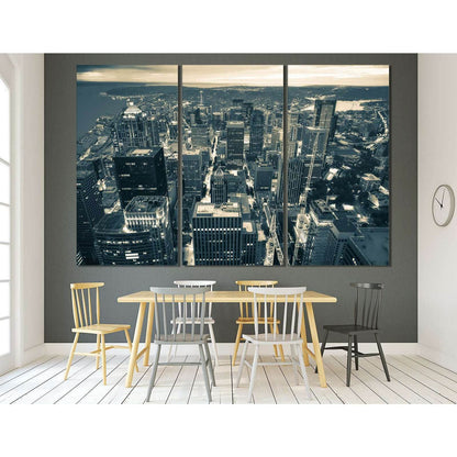 Aerial View of Seattle №3013 Ready to Hang Canvas PrintCanvas art arrives ready to hang, with hanging accessories included and no additional framing required. Every canvas print is hand-crafted, made on-demand at our workshop and expertly stretched around