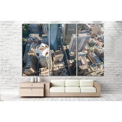 Aerial view of Sydney skyline, Australia №1193 Ready to Hang Canvas Print - Zellart Canvas Prints ALL_Products, s-1193